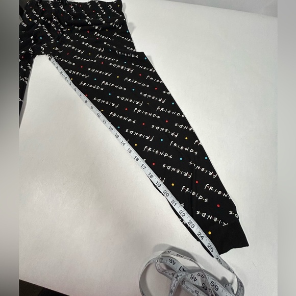 2 for$15 FRIENDS Black Pajama Bottoms Colorful “Friends” Logo - Picture 9 of 9